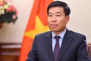 Ông Nguyễn Mạnh Cường, Ủy viên Trung ương Đảng, Phó Bí thư Thường trực Đảng ủy, Thứ trưởng Bộ Ngoại giao. (Ảnh: Minh Đức/TTXVN)