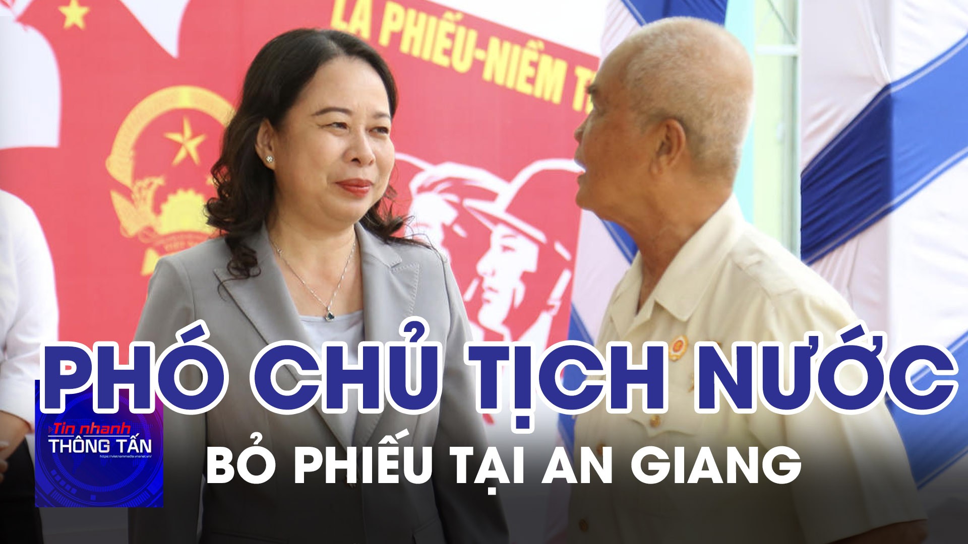 Phó Chủ tịch nước Võ Thị Ánh Xuân bỏ phiếu tại An Giang
