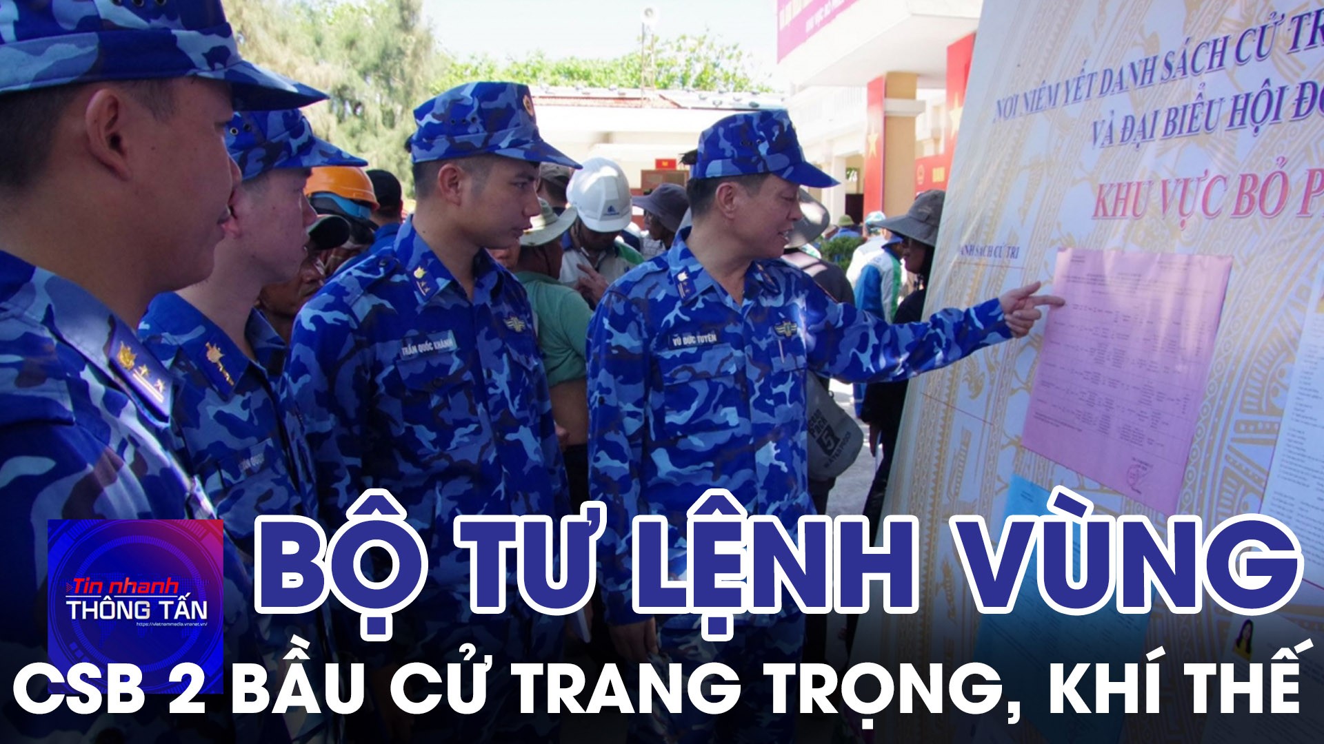 Bộ Tư lệnh Vùng Cảnhg sát biển 2 tổ chức bầu cử trang trọng, khí thế