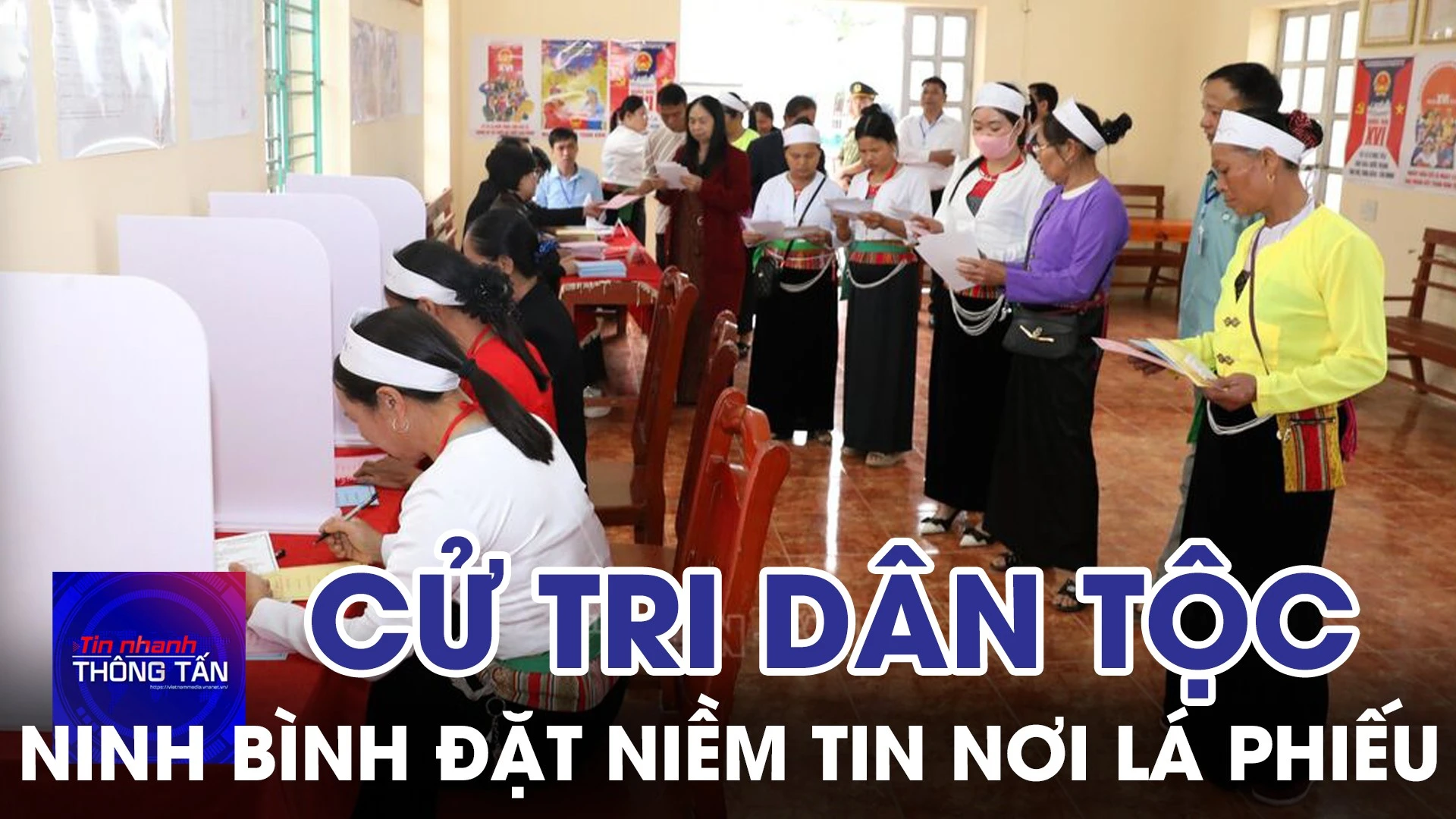 Cử tri các dân tộc tỉnh Ninh Bình đặt niềm tin nơi lá phiếu