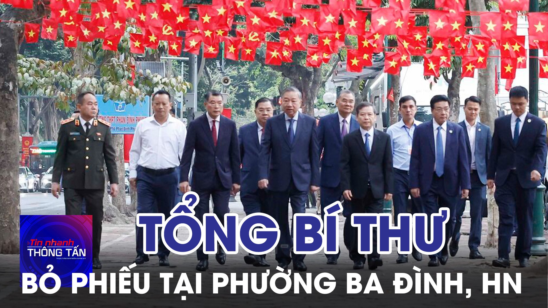 Tổng Bí thư Tô Lâm bỏ phiếu tại phường Ba Đình, thành phố Hà Nội 