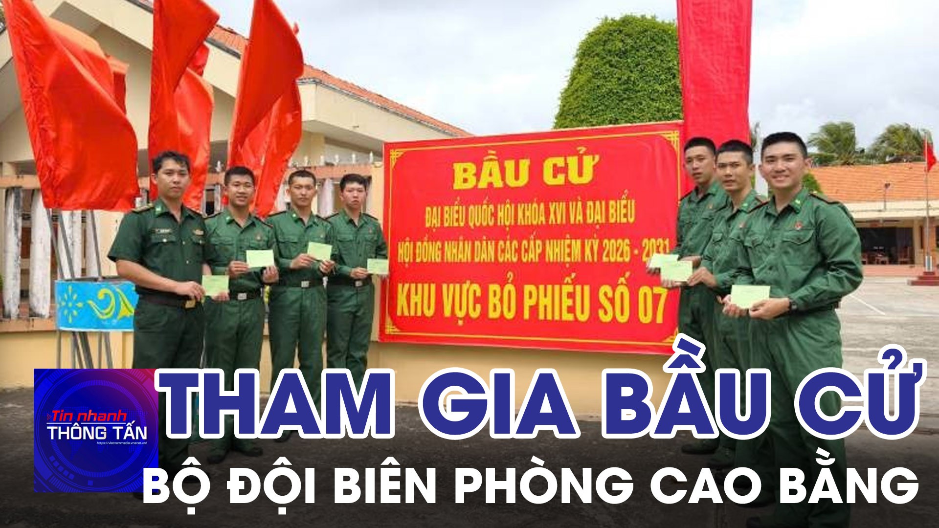 Bộ đội Biên phòng Cao Bằng tham gia bầu cử