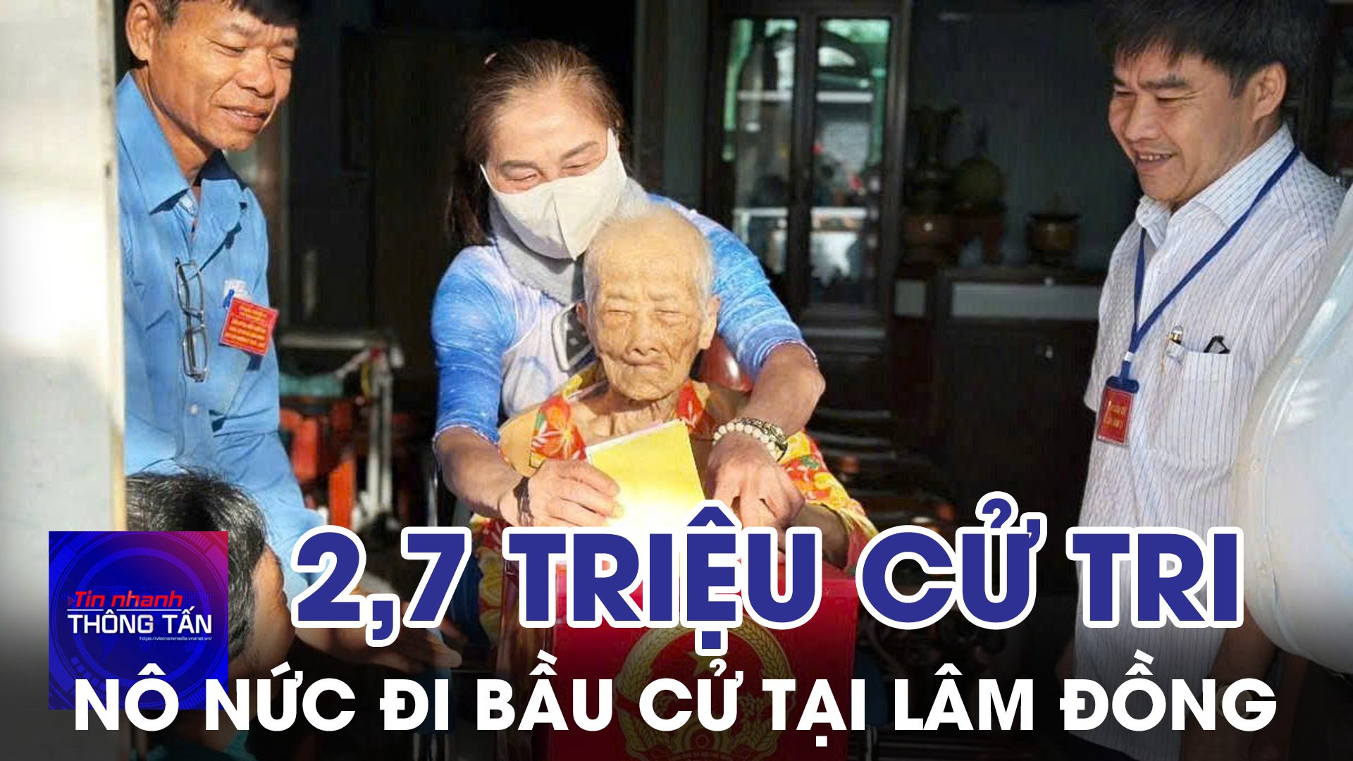 Hơn 2,7 triệu cử tri Lâm Đồng nô nức đi bầu cử 