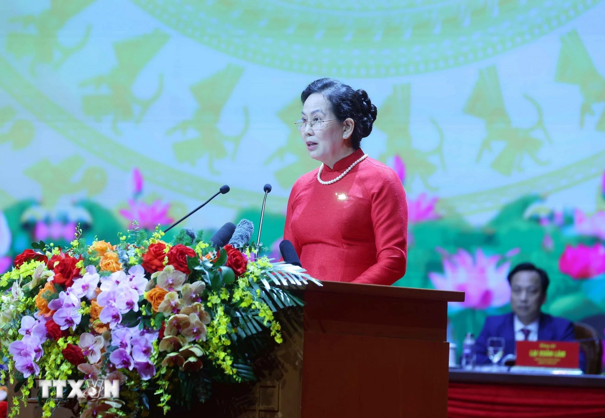 Đồng chí Lê Thị Thủy được phân công giữ chức Bí thư Đảng ủy TW Hội Liên hiệp Phụ nữ Việt Nam. (Ảnh: Phạm Kiên/TTXVN)