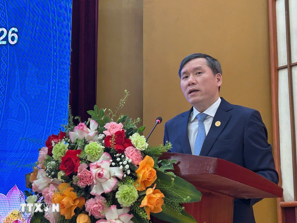 Giáo sư, Tiến sỹ Lê Văn Lợi, Chủ tịch Viện Hàn lâm Khoa học Xã hội Việt Nam. (Ảnh: Thanh Hương/TTXVN)