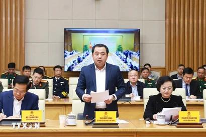 Bộ trưởng Nông nghiệp và Môi trường Trần Đức Thắng. (Ảnh: Dương Giang/TTXVN)