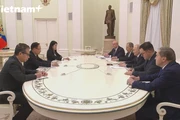 Đặc phái viên của Tổng Bí thư Tô Lâm hội kiến Tổng thống Putin tại Điện Kremlin