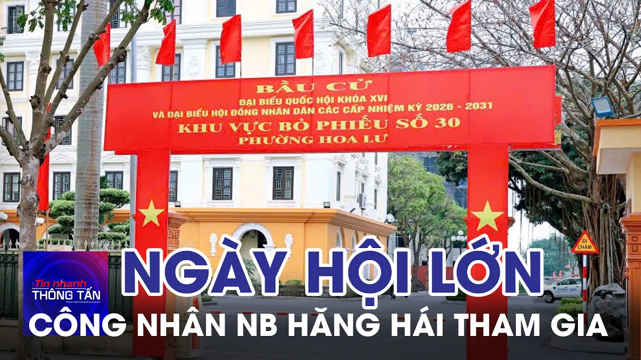 Công nhân ở Ninh Bình tham gia Ngày hội lớn