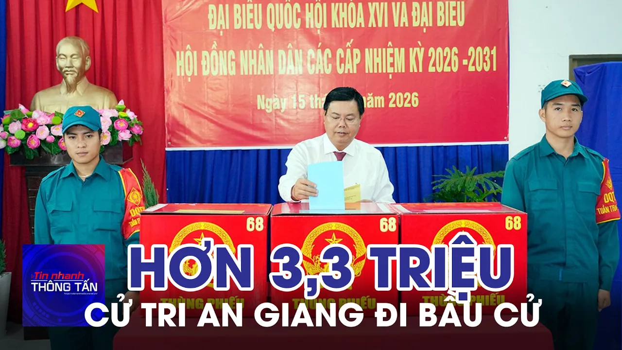 Hơn 3,3 triệu cử tri An Giang đi bầu cử 