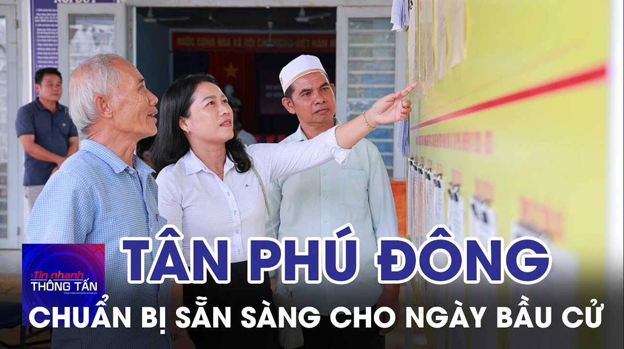 Xã cù lao Tân Phú Đông chuẩn bị sẵn sàng cho ngày bầu cử