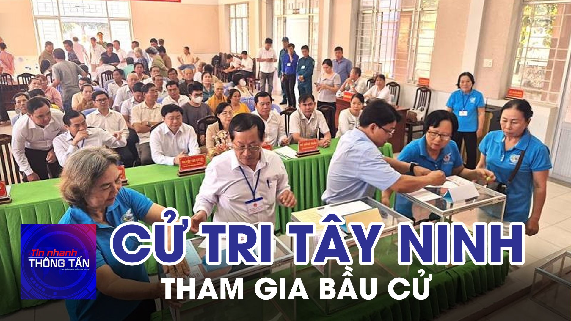 Cử tri Tây Ninh tham gia bầu cử 