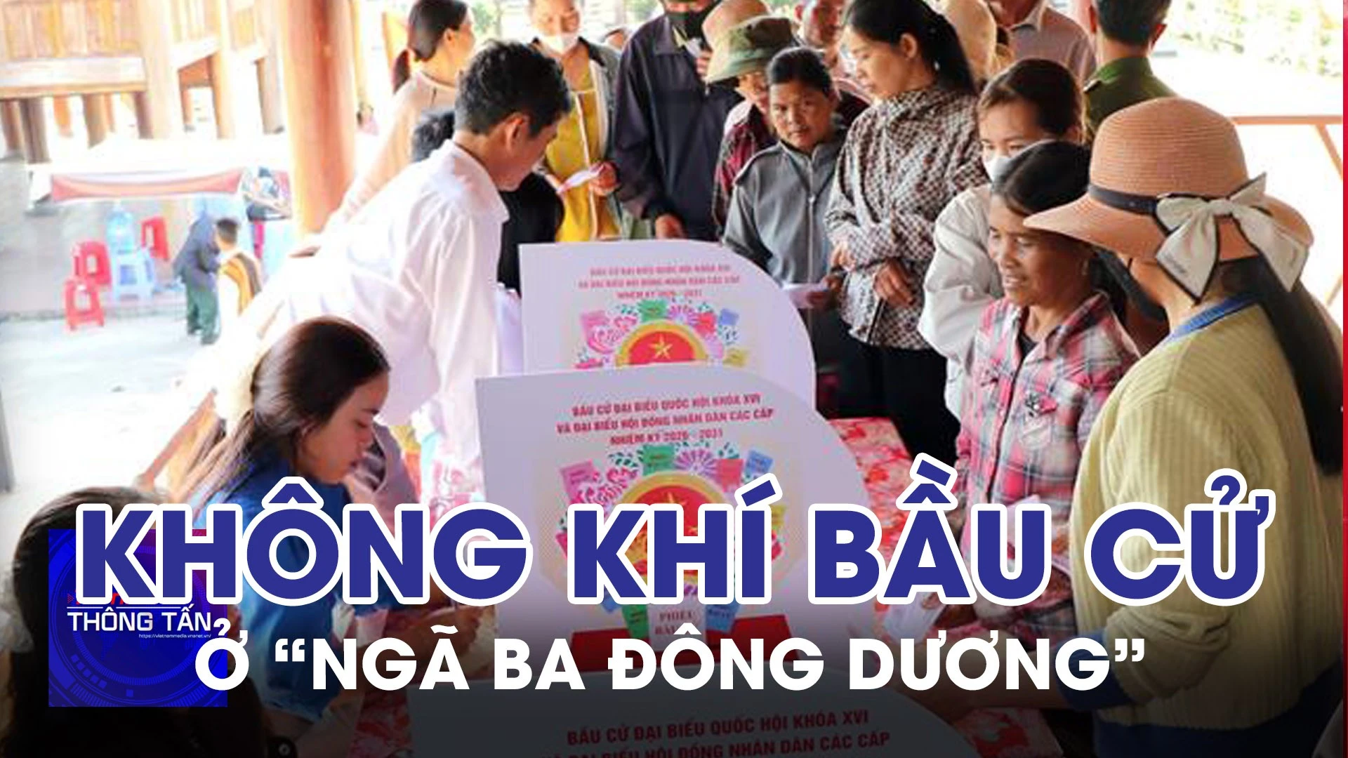 Không khí phấn khởi trong ngày bầu cử ở “Ngã ba Đông Dương” 