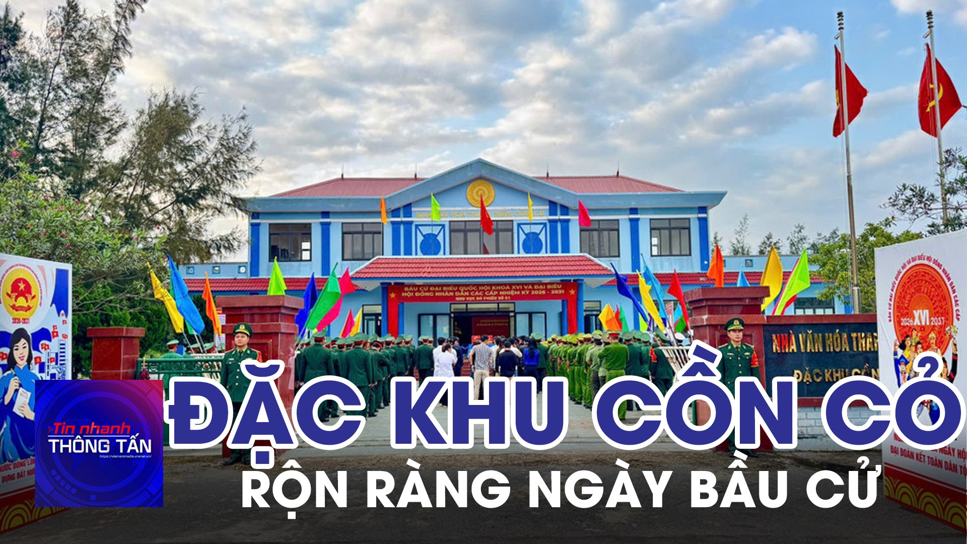 Đặc khu Cồn Cỏ rộn ràng ngày bầu cử