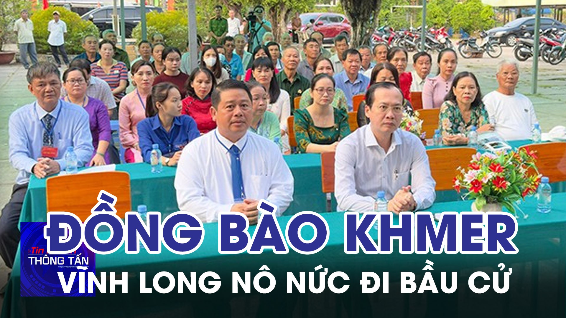 Đồng bào Khmer Vĩnh Long nô nức đi bầu cử