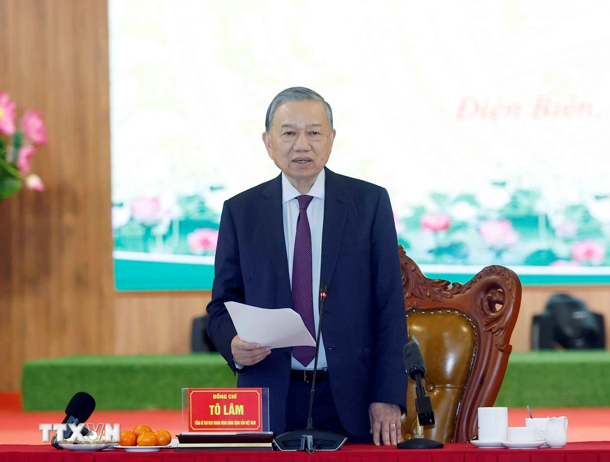 Tổng Bí thư Tô Lâm phát biểu. (Ảnh: Thống Nhất/TTXVN)