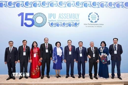 Chủ tịch Quốc hội Trần Thanh Mẫn tham dự Lễ khai mạc Đại hội đồng lần thứ 150 của Liên minh Nghị viện Thế giới (IPU-150) tối 5/4/2025, tại thủ đô Tashkent (Uzbekistan). (Ảnh: Doãn Tấn/TTXVN)