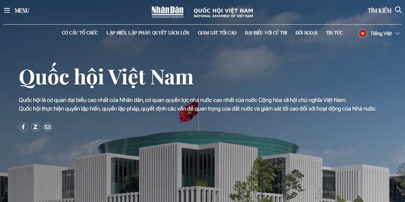 Báo Nhân Dân ra mắt chuyên trang Quốc hội Việt Nam