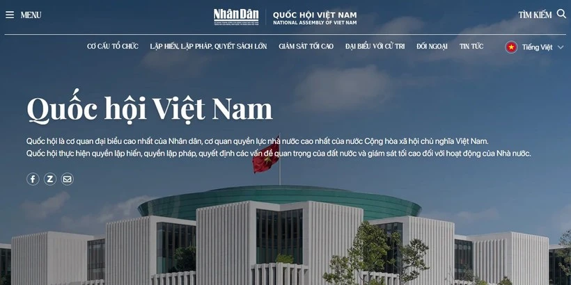 Báo Nhân Dân ra mắt chuyên trang Quốc hội Việt Nam