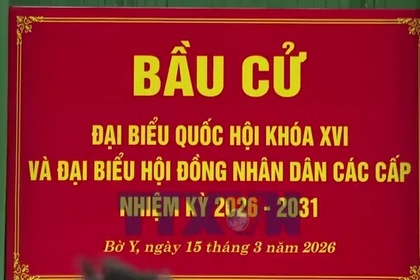 Không khí phấn khởi trong ngày bầu cử ở “Ngã ba Đông Dương”