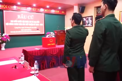 Lá phiếu của người lính nơi biên giới xứ Lạng