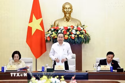 Chủ tịch Quốc hội Trần Thanh Mẫn phát biểu. (Ảnh: Doãn Tấn/TTXVN)