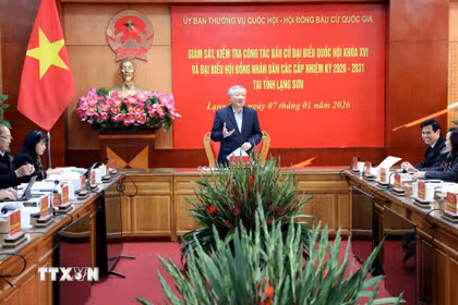 Phó Thủ tướng Thường trực Nguyễn Hòa Bình phát biểu tại buổi làm việc. (Ảnh: Văn Đạt/TTXVN)