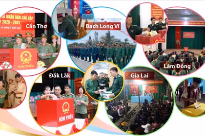 Bầu cử Quốc hội và HĐND: Cử tri một số địa phương hoàn thành việc bỏ phiếu sớm