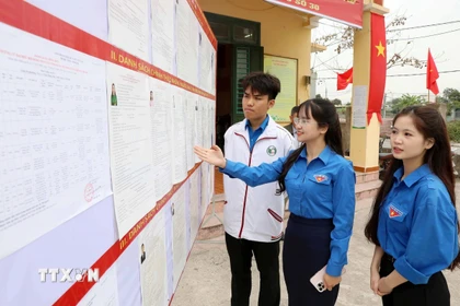 Tỉnh Hưng Yên có khoảng 8.000 cử tri trẻ vừa tròn 18 tuổi. (Ảnh: Thế Duyệt/TTXVN)