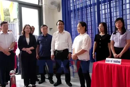 Phó Chủ tịch nước Võ Thị Ánh Xuân kiểm tra công tác bầu cử tại Lâm Đồng