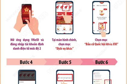 Bầu cử Quốc hội và HĐND: Cách tra cứu thông tin về người ứng cử trên VNeID