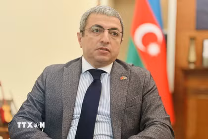 Đại sứ Azerbaijan tại Việt Nam Shovgi Kamal Oglu Mehdizade. (Ảnh: Việt Đức/TTXVN)