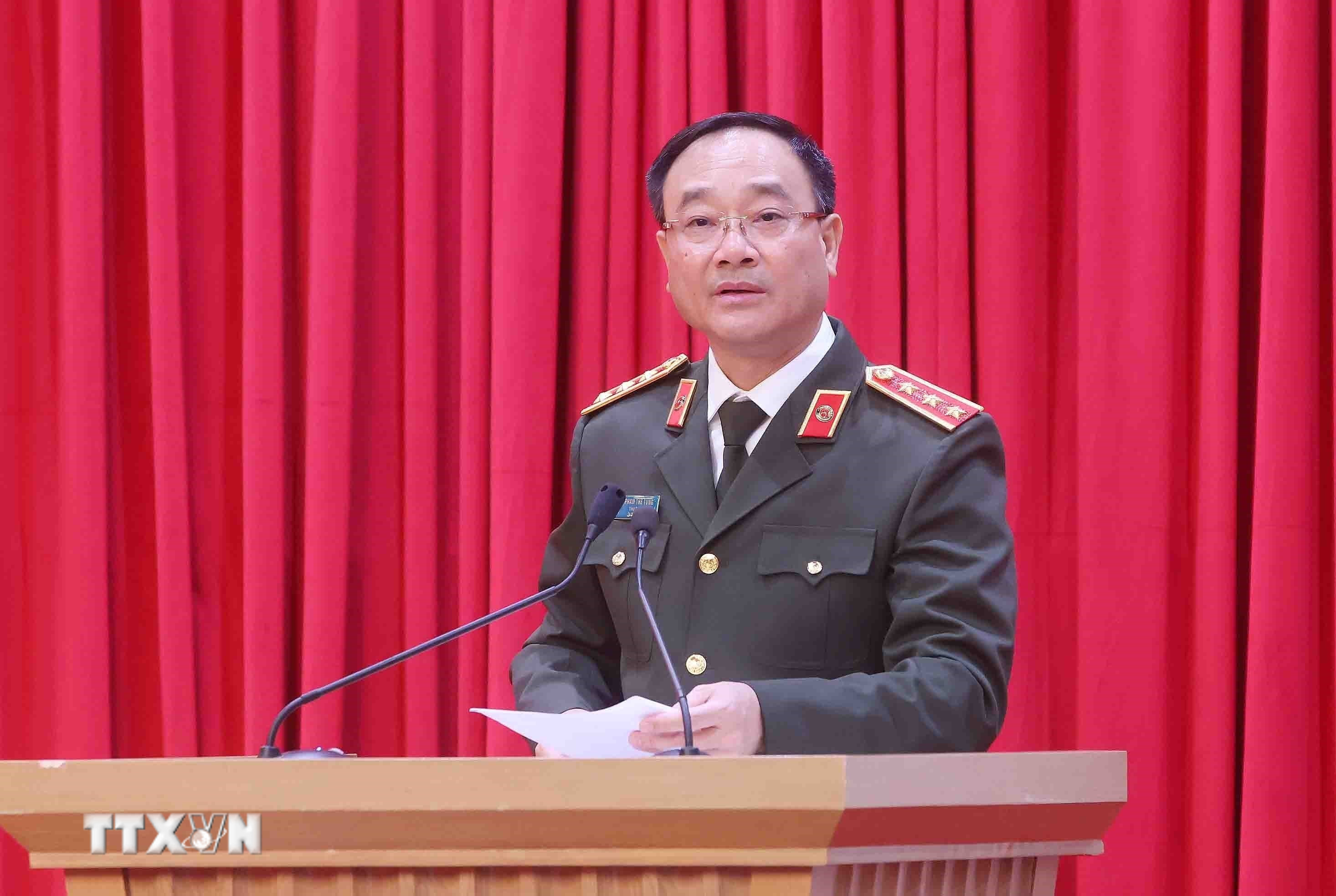 Thượng tướng Phạm Thế Tùng, Thứ trưởng Bộ Công an. (Ảnh: Phạm Kiên/TTXVN)