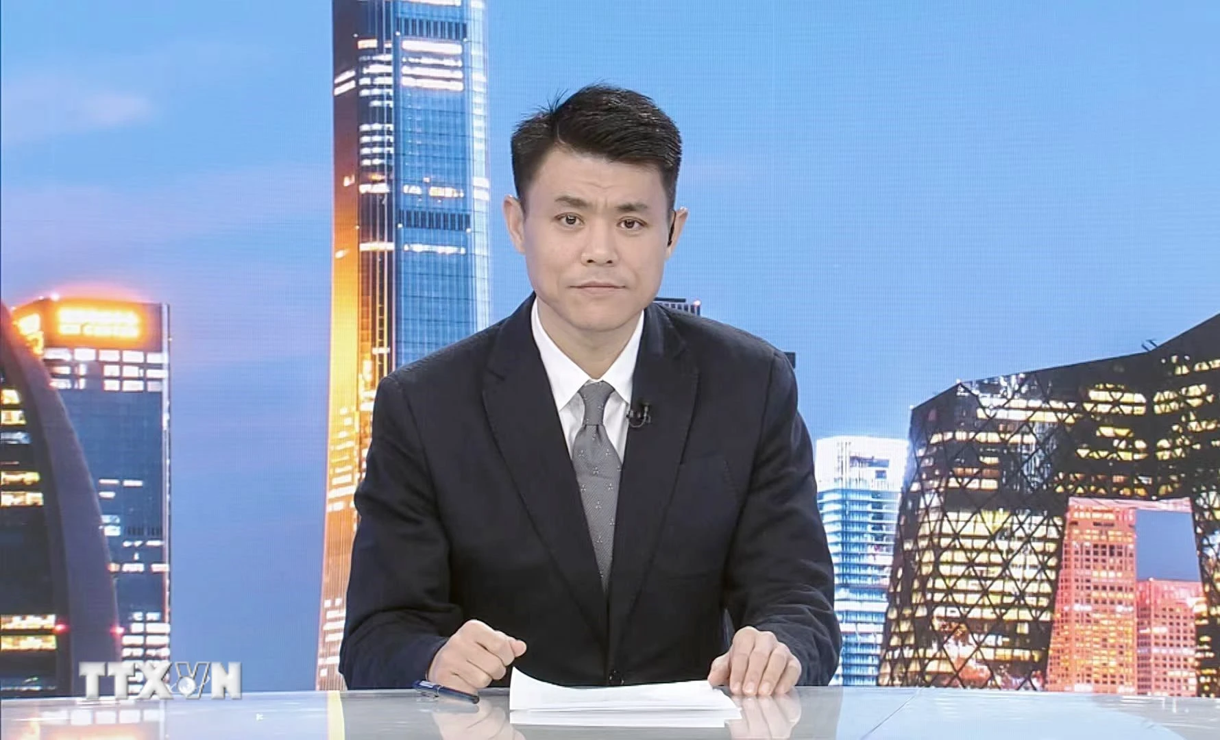 Ông Ngụy Vi, chuyên gia nghiên cứu về Việt Nam, Trưởng ban Việt ngữ - Đài Phát thanh và Truyền hình Trung ương Trung Quốc (CMG). (Ảnh: TTXVN phát)
