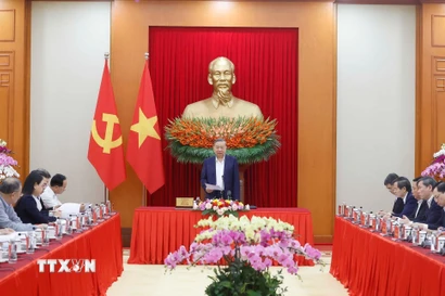 Tổng Bí thư Tô Lâm phát biểu. (Ảnh: Thống Nhất/TTXVN)