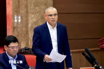 Ông Phạm Đại Dương, Ủy viên Trung ương Đảng, Bí thư Tỉnh ủy Phú Thọ (Ảnh: Tuấn Anh/TTXVN)