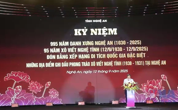 Nghệ An tổ chức lễ kỷ niệm phong trào 95 năm Xô Viết Nghệ Tĩnh 