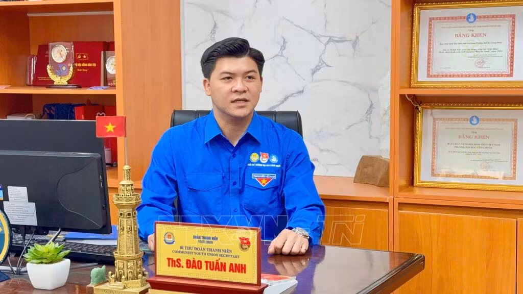 Anh Đào Tuấn Anh - Ủy viên BCH Thành Đoàn Hà Nội, Bí thư Đoàn Thanh niên, Chủ tịch Hội sinh viên trường Đại học Công Đoàn