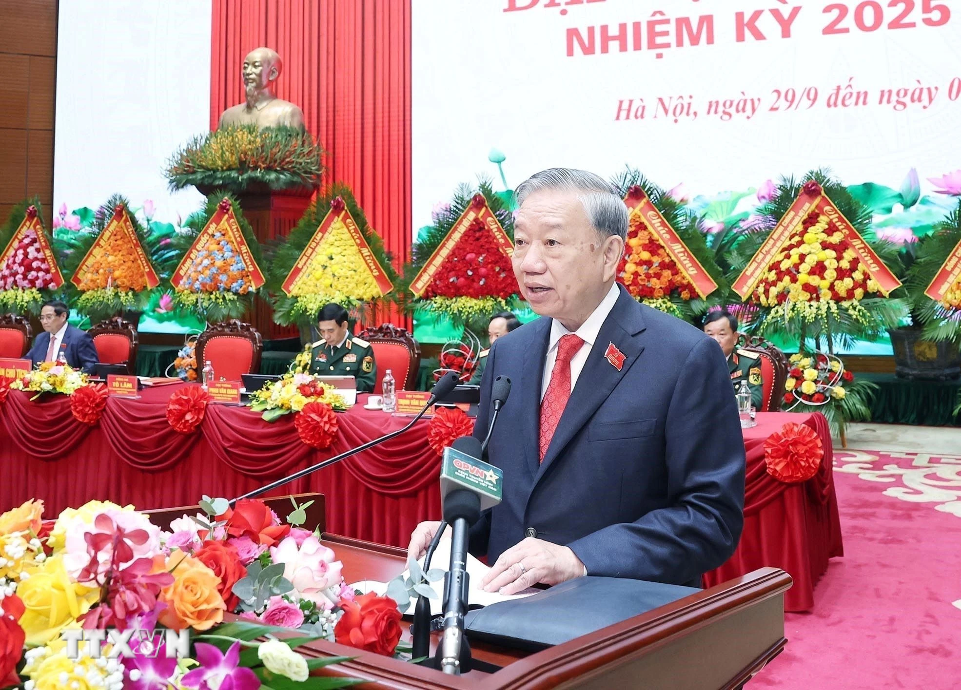 Tổng Bí thư Tô Lâm phát biểu chỉ đạo. (Ảnh: Thống Nhất/TTXVN)