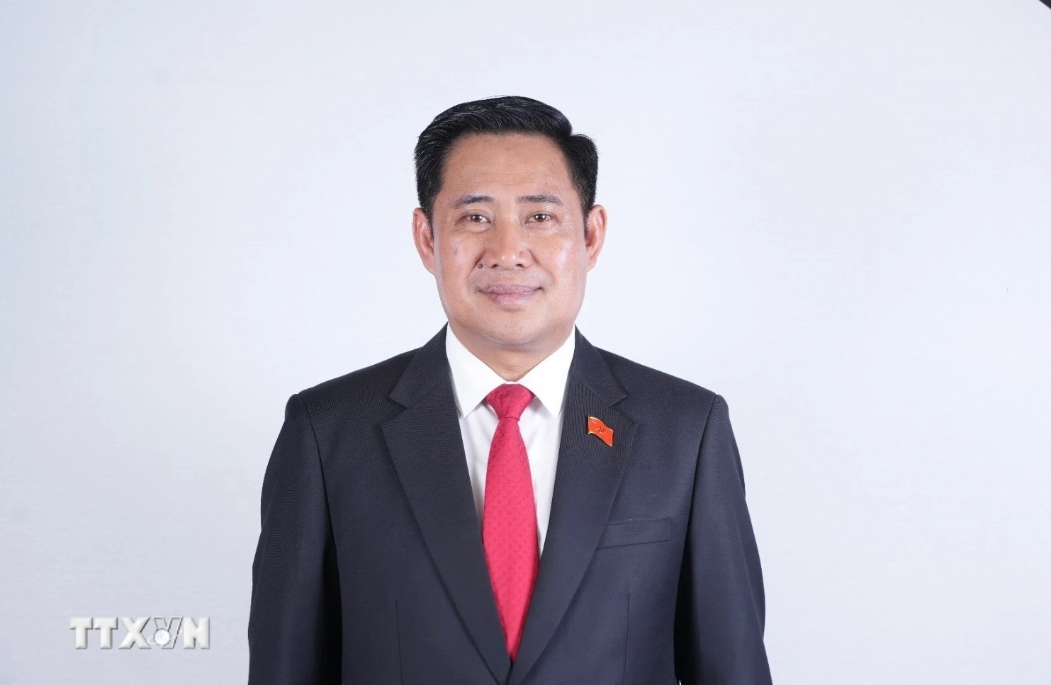Đồng chí Alounxay Sounalath, ủy viên Ban Chấp hành Trung ương Đảng Nhân dân Cách mạng Lào khóa XII, Bí thư tỉnh ủy Champasak (Nam Lào), trả lời phỏng vấn của TTXVN. (Ảnh: TTXVN phát)