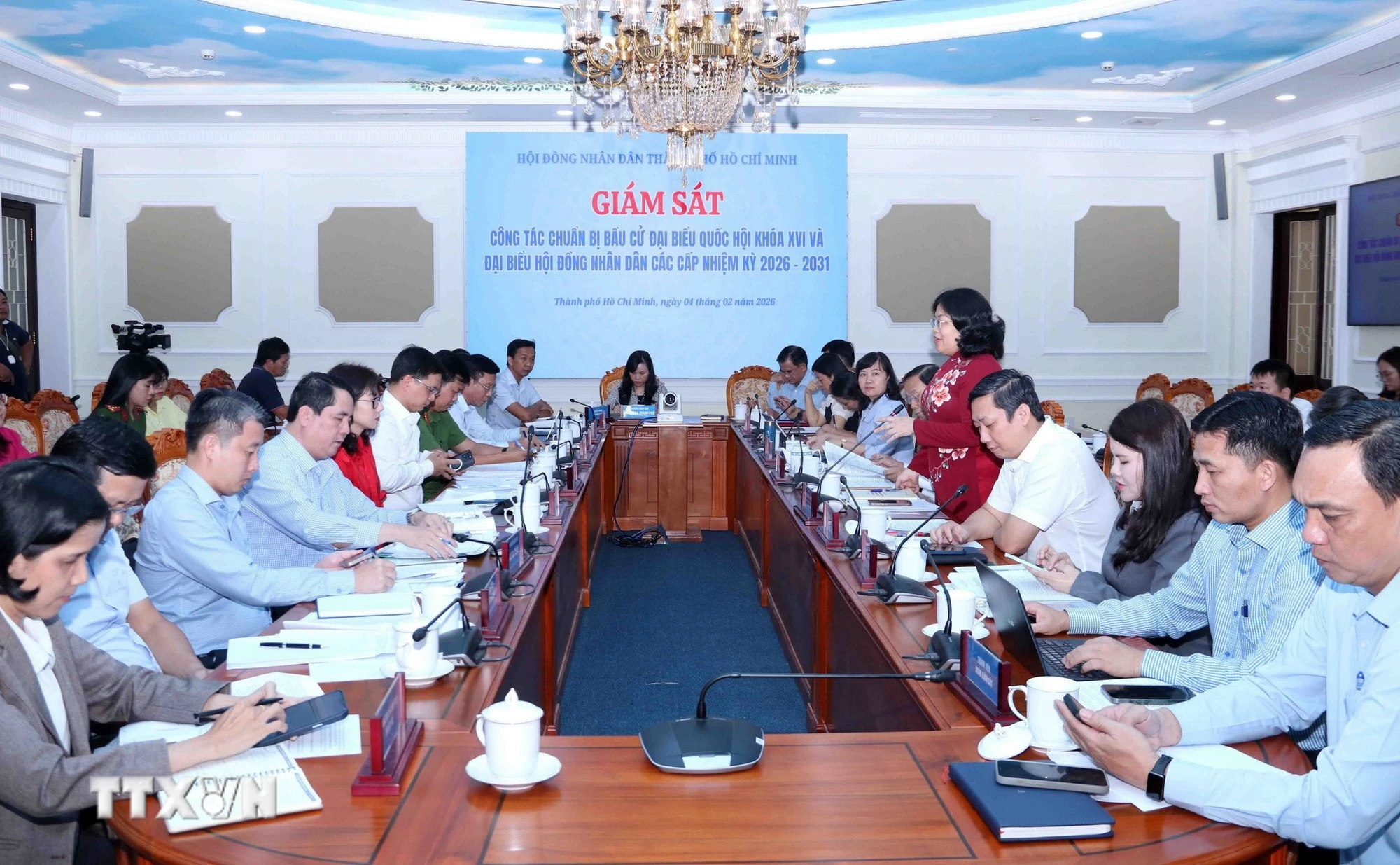 Quang cảnh buổi giám sát. (Ảnh: Xuân Khu/TTXVN)