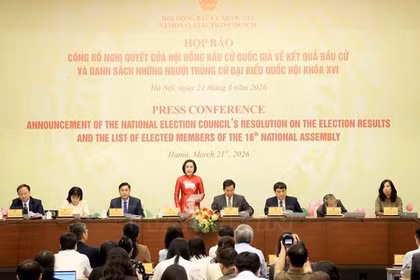 Họp báo công bố kết quả bầu cử: Tỷ lệ cử tri tham gia bỏ phiếu cao nhất từ trước đến nay