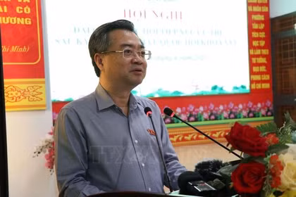 Trưởng Ban Chính sách, Chiến lược Trung ương Nguyễn Thanh Nghị tiếp xúc cử tri tại Đắk Lắk