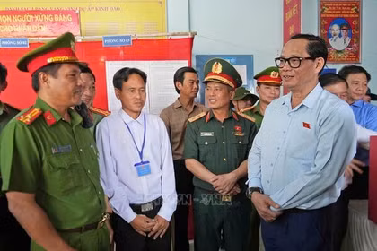 Bầu cử Quốc hội và HĐND: Kiểm tra công tác chuẩn bị bầu cử tại Đất Mũi, Cà Mau
