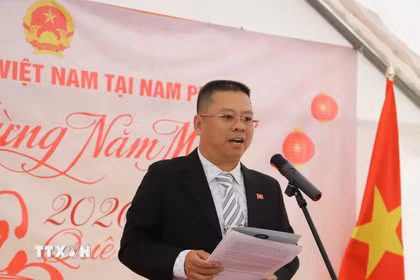 Ông Lê Hoài Nam, Trưởng ban Liên lạc Cộng đồng Việt Nam tại Nam Phi. (Ảnh: Hồng Minh/TTXVN)
