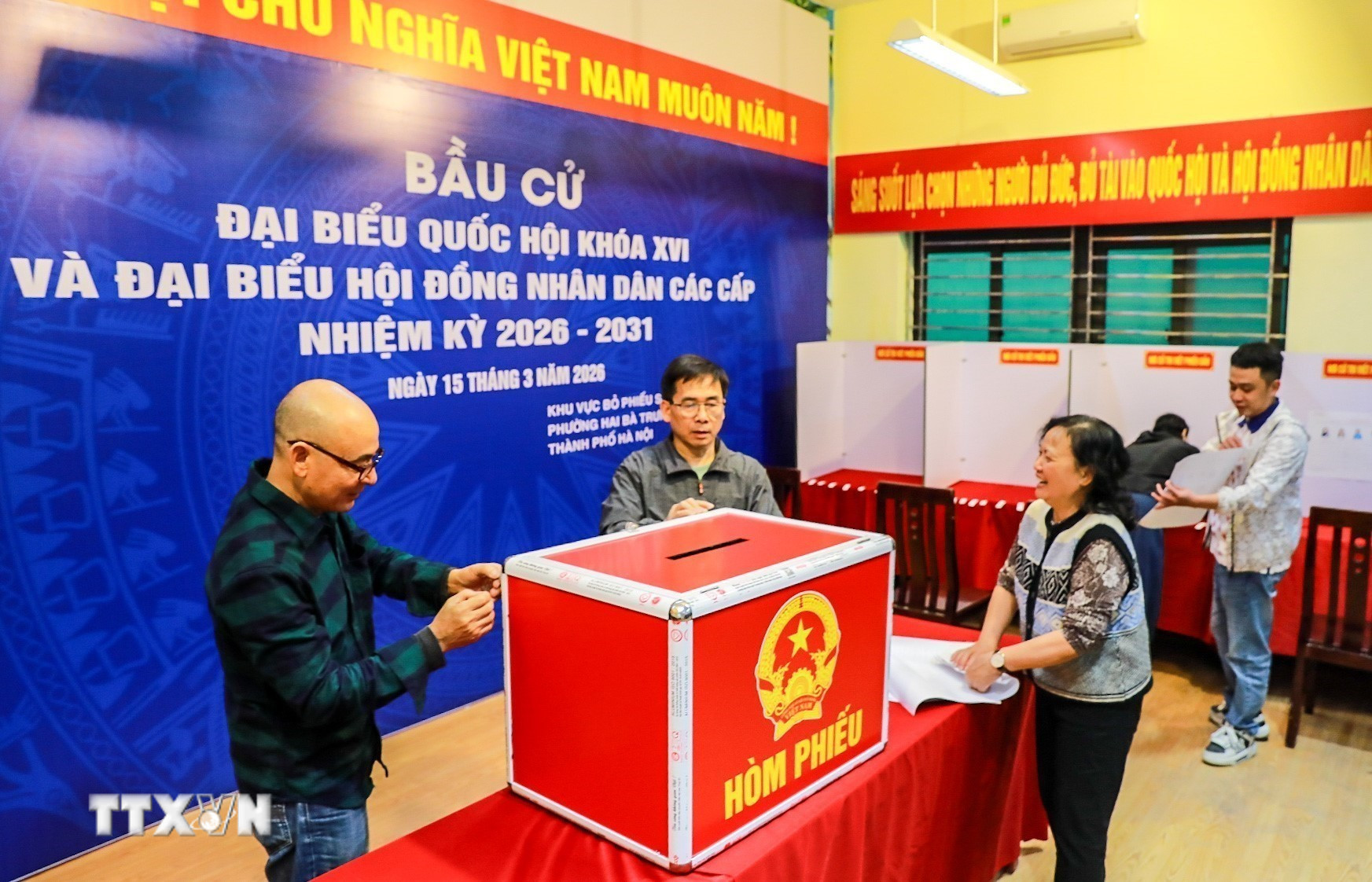 Các bước chuẩn bị cuối cùng đang dần được hoàn thành. (Ảnh: Khánh Hòa/TTXVN)