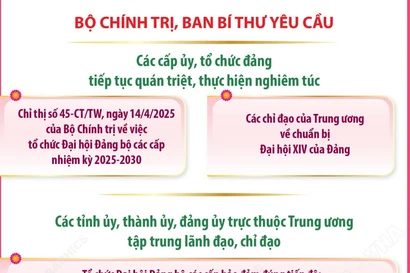 Nhiệm vụ của cấp ủy, tổ chức đảng, tỉnh ủy, thành ủy, đảng ủy trực thuộc TW