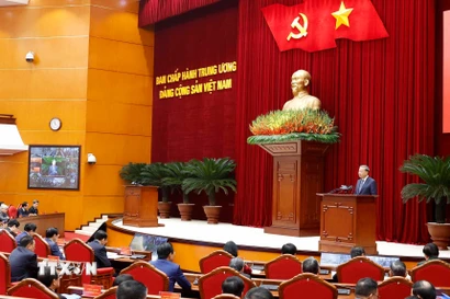 Tổng Bí thư Tô Lâm phát biểu. (Ảnh: Thống Nhất/TTXVN)