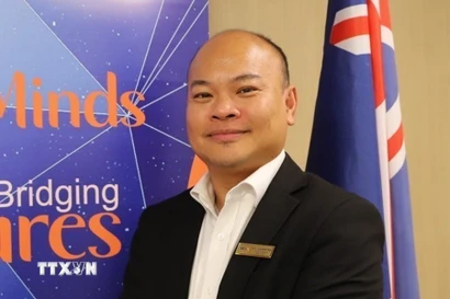 Tiến sỹ Trần Nam Nghiệp, Chủ tịch Chi hội Hội trí thức và chuyên gia Việt Nam tại Australia (VASEA) tại bang Nam Australia, hiện là Phó trưởng khoa phụ trách hợp tác quốc tế tại Đại học Adelaide. (Ảnh: Thanh Tú/TTXVN)