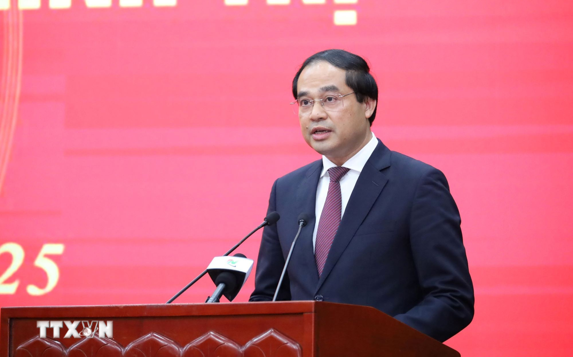 Bí thư Tỉnh ủy Thái Nguyên Trịnh Xuân Trường. (Ảnh: TTXVN)