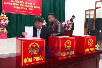 Đến 14h15 ngày 15/3, cả nước có hơn 80% tổng số cử tri đi bầu cử 